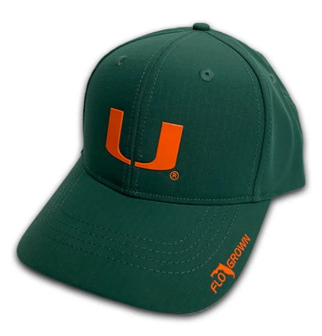 Miami Hurricanes FloGrown Ripstop Adjustable Hat