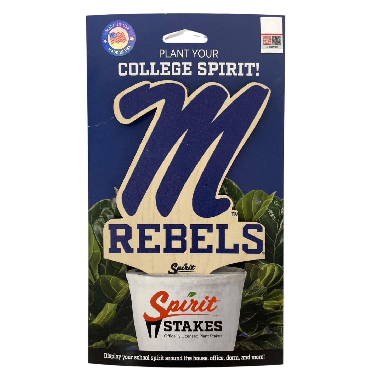 Mississippi, University of - Rebels Color Plant Stake