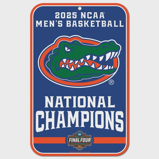 Ncaa Division 1 Basketball Champions Florida Gators Final Four West Champions Plastic Sign