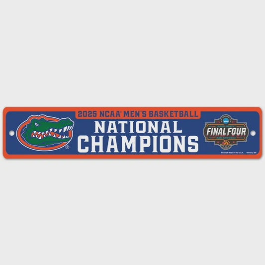 Ncaa Division 1 Basketball Champions Florida Gators Final Four West Champions Street / Zone Sign