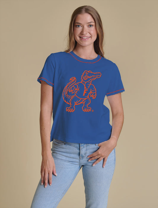 NCAA Florida Gators The Embroidered Women’s Blue Tee