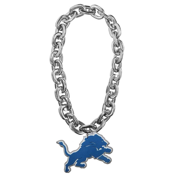 Detroit Lions Fan Chain Silver