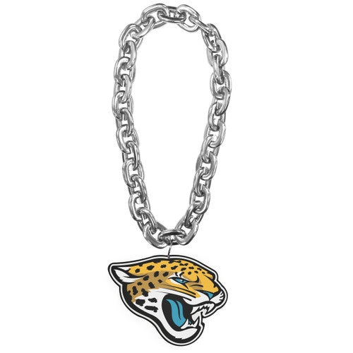 NFL Jacksonville Jaguars Aminco Silver Fan Chain