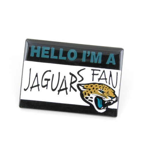 NFL Jacksonville Jaguars Aminco Name Tag Pin