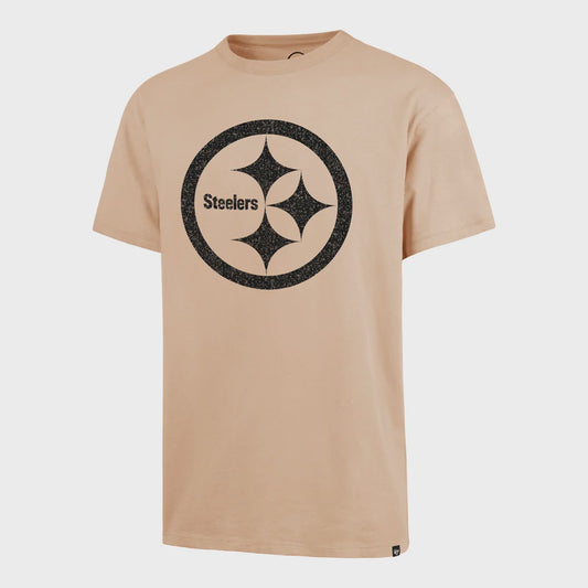NFL Pittsburgh Steelers '47 Dusted Imprint River T-Shirt - Khaki
