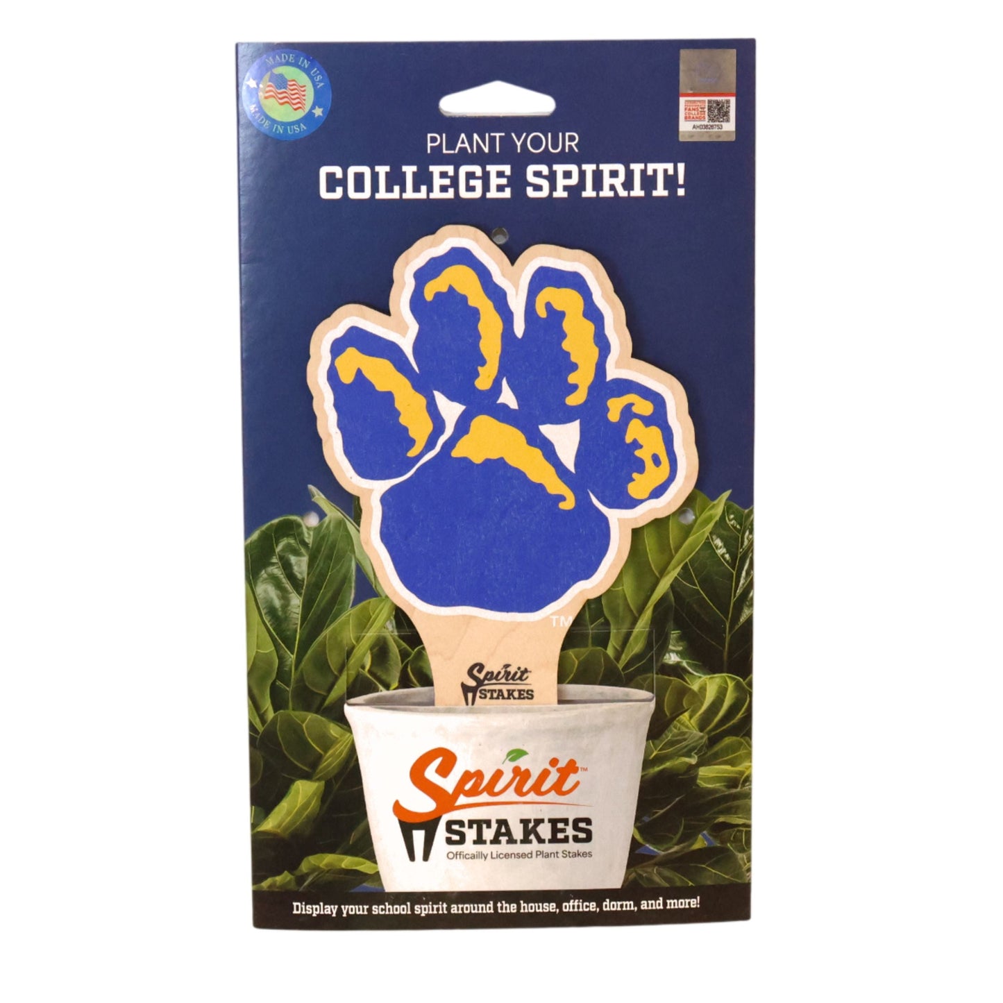 Pittsburgh, University of - Paw Color Plant Stake