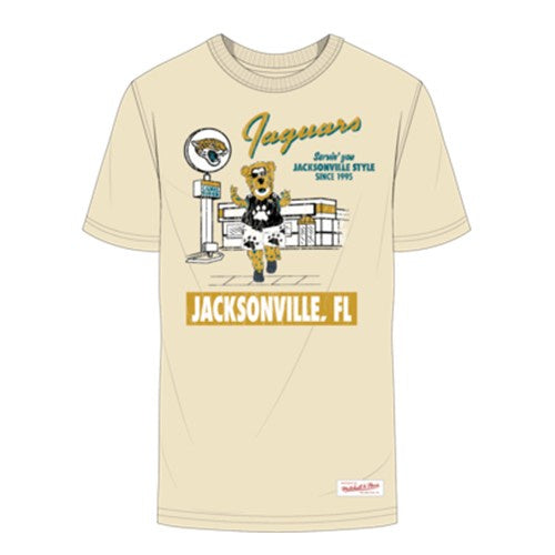 Jacksonville Jaguars Mitchell & Ness Men's Deli Tee - Cream