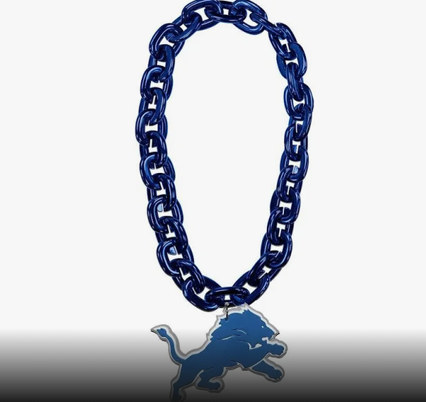 Detroit Lions Fan Chain Blue Aminco