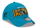 Jacksonville Jaguars New Era 39Thirty Teal 2023 Draft Flex Fit Hat