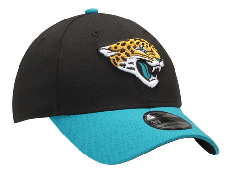 Jacksonville Jaguars New Era 39Thirty Teal Brim Flex Hit Hat