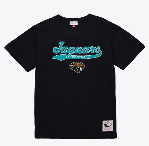 Jacksonville Jaguars Vintage Logo Legendary Slub T-Shirt Mitchell and Ness