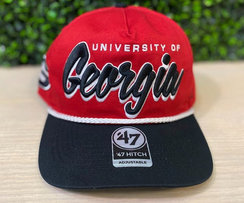 Georgia Bulldogs '47 Brand Red TT Script Hitch Adjustable Snapback Hat