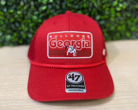 Men's 47 Brand Georgia Bulldogs Red Trucker Rope Hat