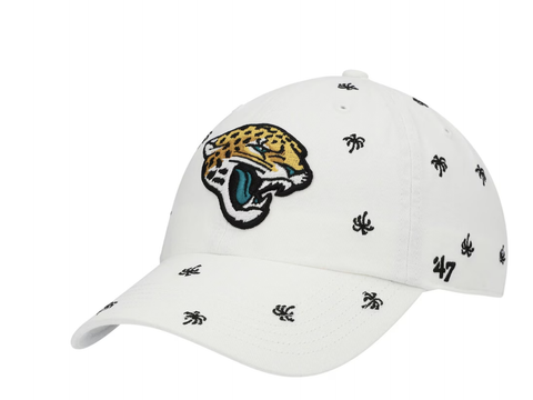 NFL Jacksonville Jaguars Confetti Clean Up Adjustable Hat Women's '47 White