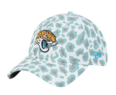 NFL Jacksonville Jaguars New Era White Active Leopard 9TWENTY Adjustable Hat