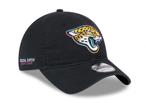 Jacksonville Jaguars New Era 2024 NFL Crucial Catch 9TWENTY Adjustable Hat - Black