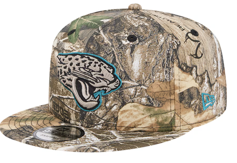 Men's Jacksonville Jaguars New Era Realtree Camo Active 9FIFTY Snapback Hat