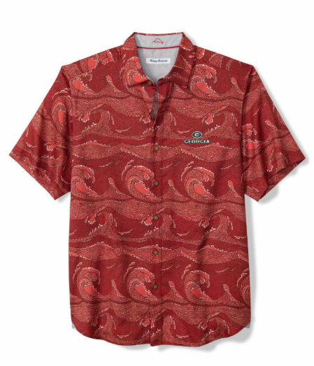 Tommy Bahama University of Georgia Wavescape Oasis IslandZone® Camp Shirt