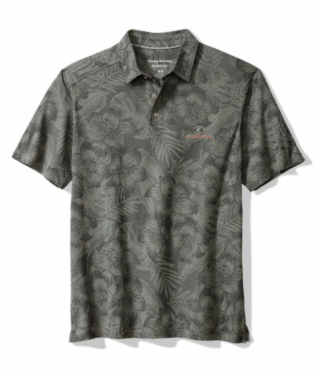 Tommy Bahama University of Georgia Palm Fresco Hibiscus IslandZone® Polo