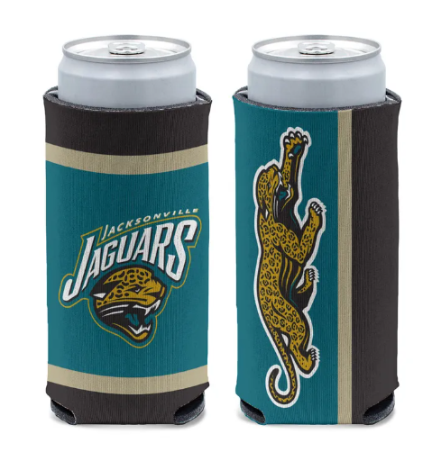 Jacksonville Jaguars Wincraft Classic Logo 12oz  Slim Can Cooler