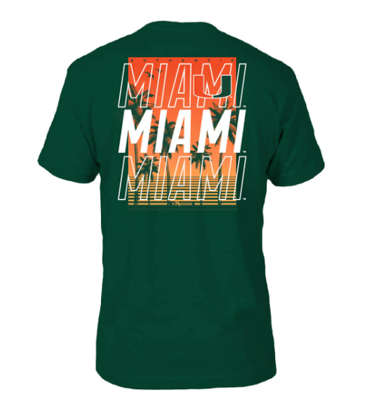 Miami Hurricanes Repeat Poster Tee