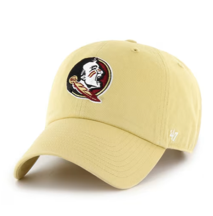 47 Florida State Seminoles Clean Up Adjustable Hat - Gold - officially licensed fan gear