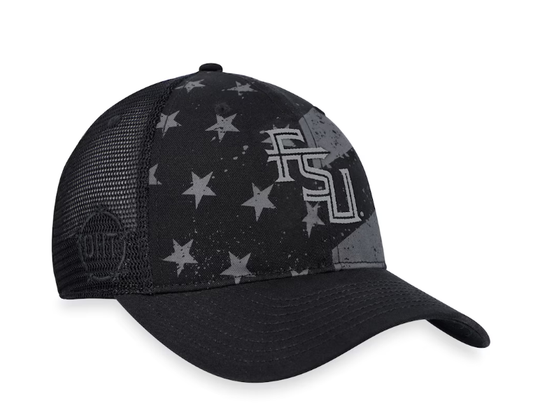 Florida State Seminoles Top of the World OHT Stealth Trucker Adjustable Hat - Black