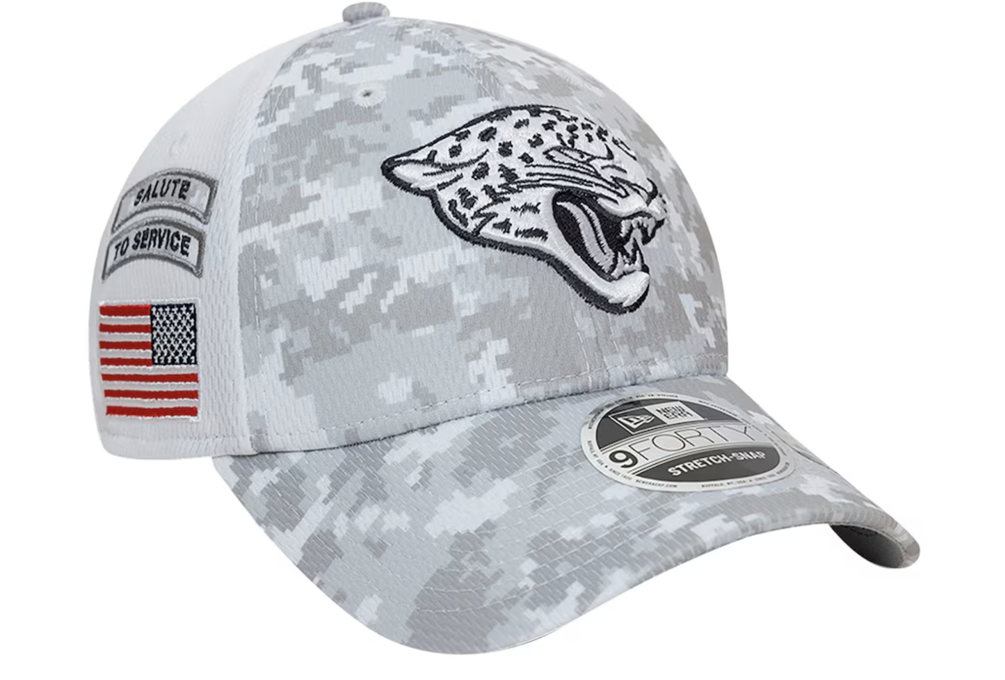 Jacksonville Jaguars New Era 2024 Salute To Service 9FORTY Cap Youth