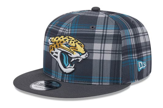 Jacksonville Jaguars New Era Gray 2024 Sideline Statement 9FIFTY Snapback Hat Youth