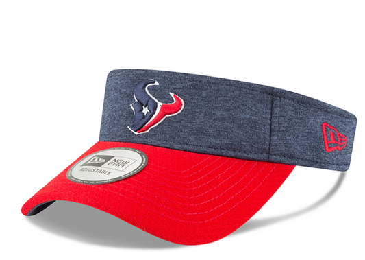 Houston Texans New Era 2018 NFL Sideline Home Official Visor - Navy/Red