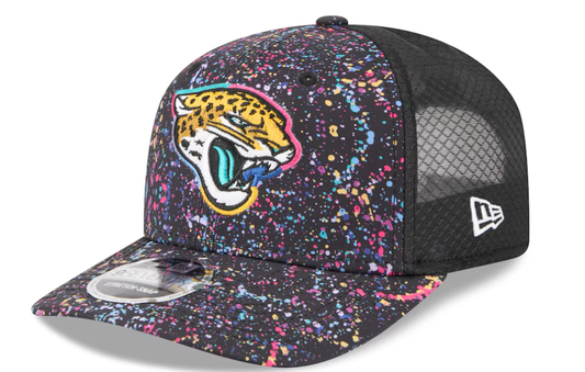 Men's New Era Black Jacksonville Jaguars 2025 NFL Crucial Catch 9SEVENTY Adjustable Hat