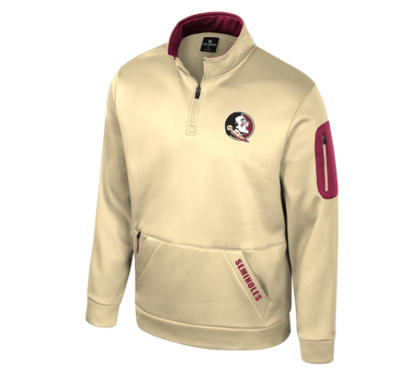 Florida State Seminoles Colosseum Men's Mainframe 1/4 Zip Fleece Jacket - officially licensed fan gear