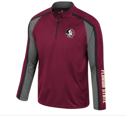 Florida State Seminoles Colosseum Men's 1/4 Zip Windshirt Jacket - officially licensed fan gear