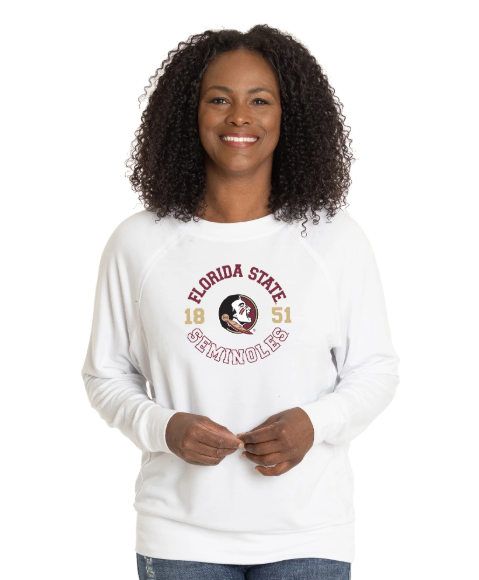 Florida State Seminoles Flying Colors Ladies Rylee Raglan Long Sleeve Top