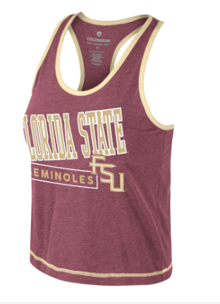 Florida State Seminoles Colosseum Ladies Lovemore Racer Back Tank - officially licensed fan gear