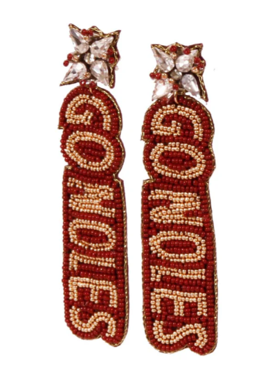 Florida State Seminoles Desden Go Noles Hand Beaded Earrings