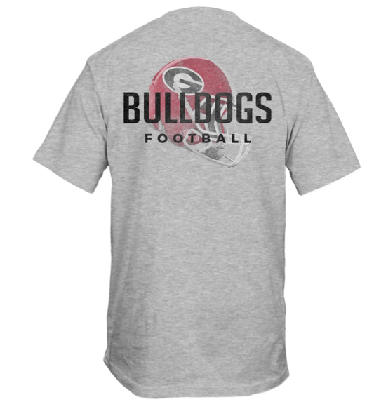 Georgia Bulldogs New World Graphics UGA Faded Helmet Tee