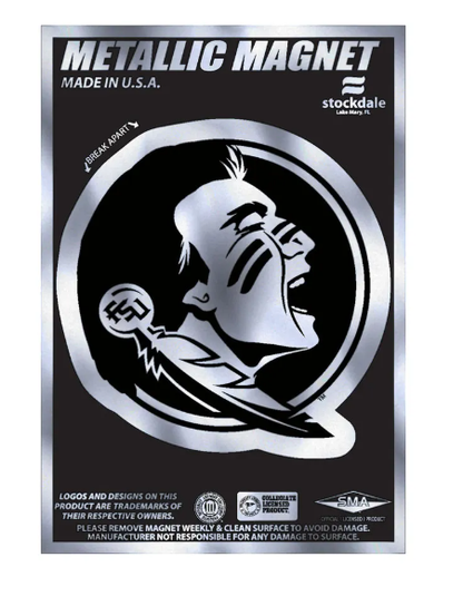 Florida State Seminoles Wincraft Metallic Magnet 3" X 5" - officially licensed fan gear