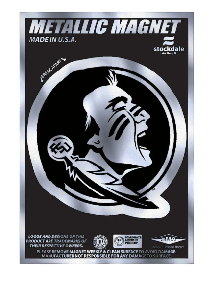 Florida State Seminoles Wincraft Metallic Magnet 3" X 5"