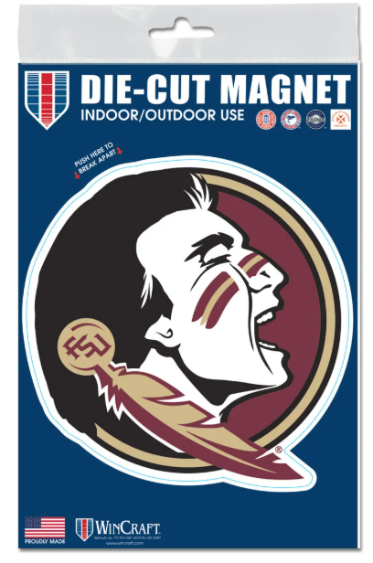 Florida State Seminoles Wincraft Outdoor Magnet 3" X 5" - officially licensed fan gear