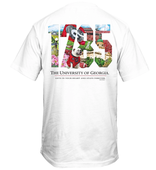 Georgia Bulldogs New World Graphics UGA Established 1785 Tee