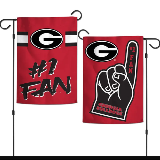Georgia Bulldogs Wincraft #1 Fan 2 Sided Garden Flag