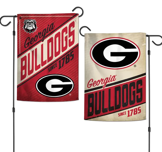 Georgia Bulldogs Wincraft Retro 2 Sided Garden Flag