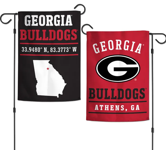 Georgia Bulldogs Wincraft Coordinates 2 Sided Garden Flag