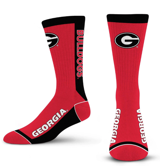 Georgia Bulldogs For Bare Feet MVP Socks