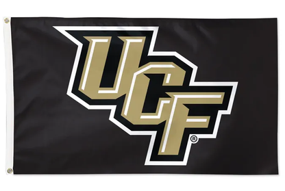 UCF Knights Wincraft Solid Black  3 X 5 Deluxe Flag