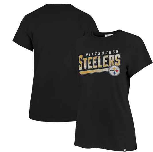 Pittsburgh Steelers 47' Brand Ladies Pep Up Frankie Tee