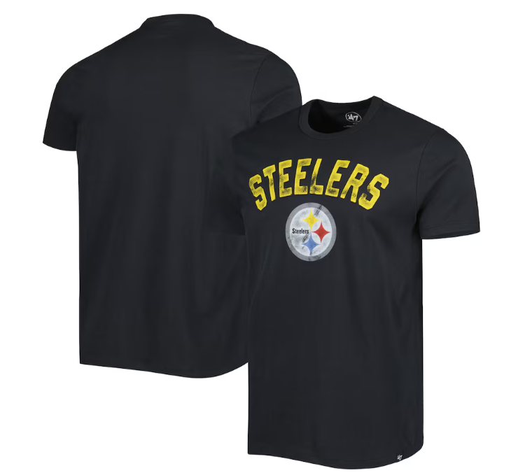 Pittsburgh Steelers Flint Black All Arch Franklin Tee Men