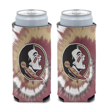 Florida Sate Seminoles Wincraft Tie Dye Slim Cooler 12oz - officially licensed fan gear