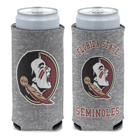 Florida State Seminoles Wincraft Heathered Slim Can Cooler 12oz